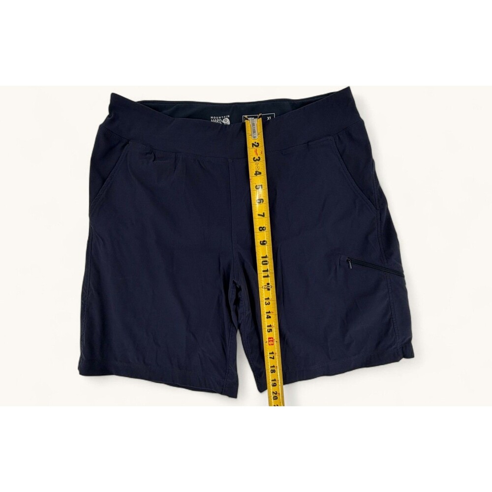 Mountain Hardwear Womens Shorts XL Navy Blue Pockets Zipper Hiking Activewear - Picture 10 of 15